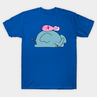 Axolotl and Elephant T-Shirt